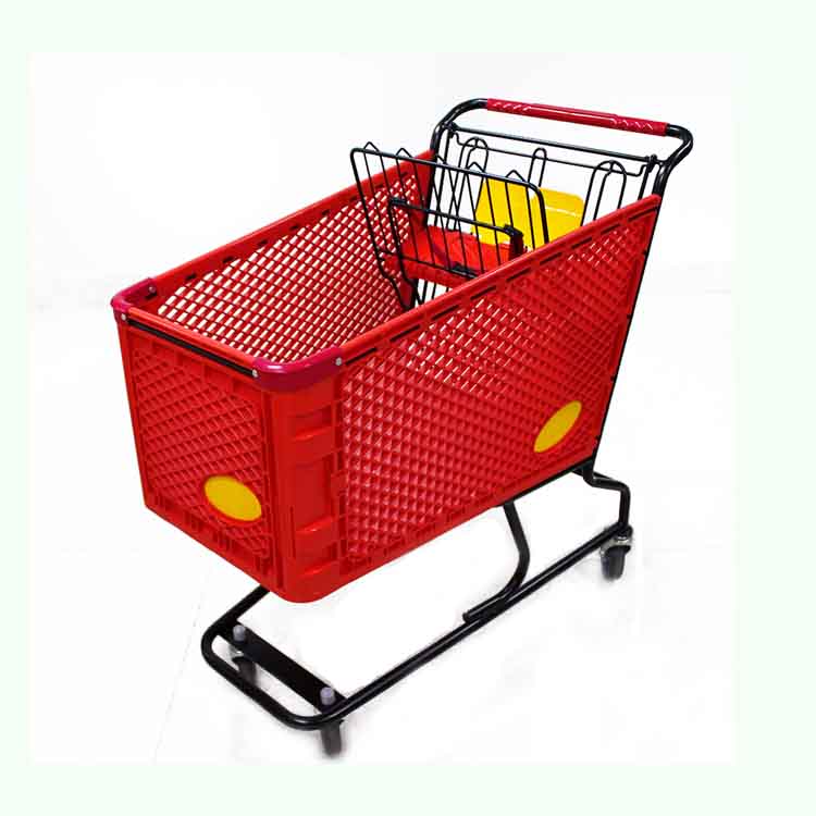 Supermarket trolleys Plastic