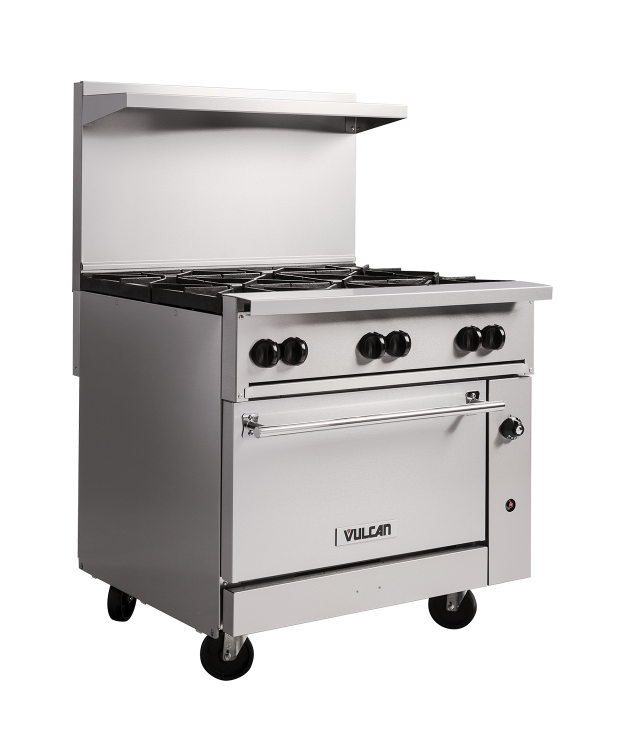 Gas range 6 burners with oven VULCAN