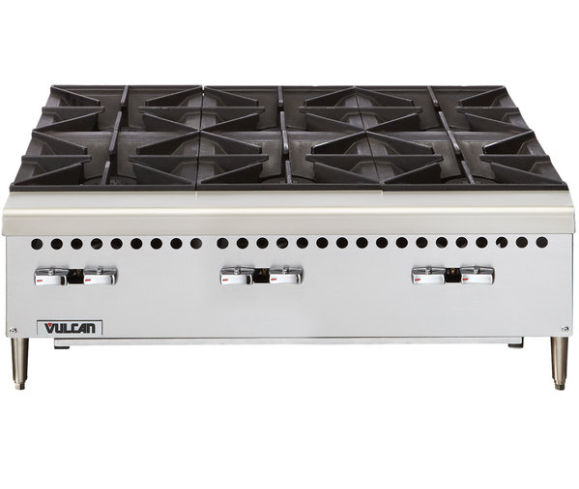 Gas range 6 burners VULCAN